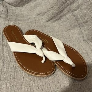 Mariella white sandals (size 6-1/2)